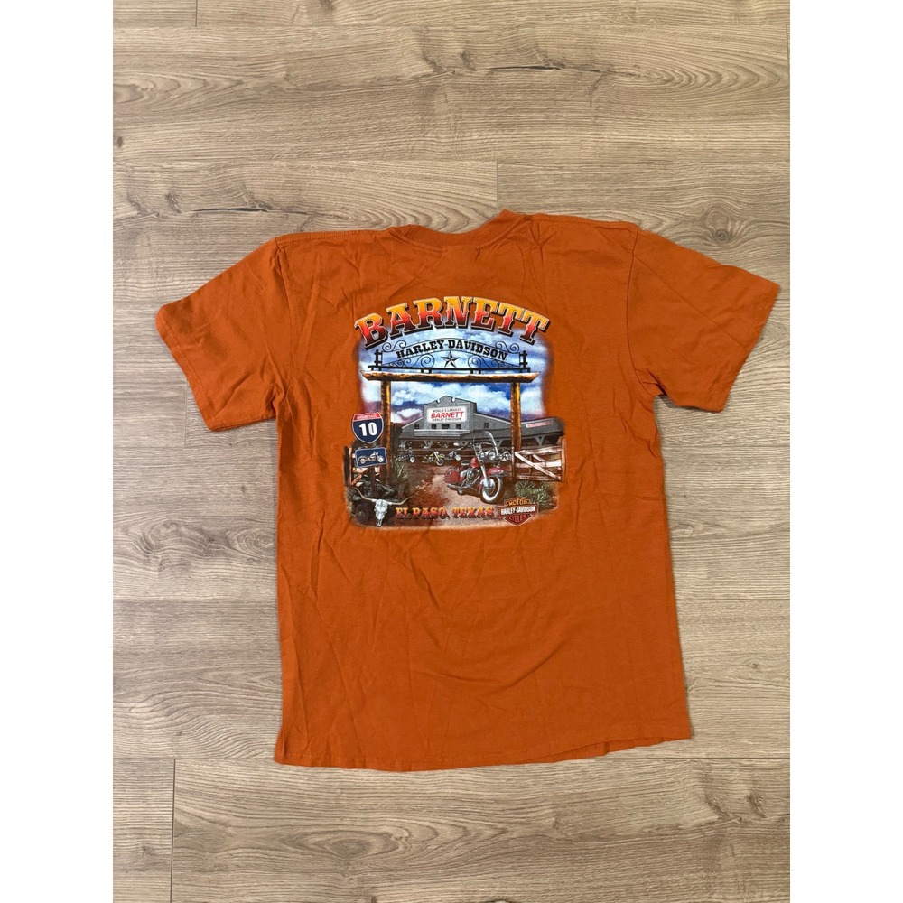 Harley Davidson Texas tee Barnett El Paso burnt orange (rare colorway)– Size L